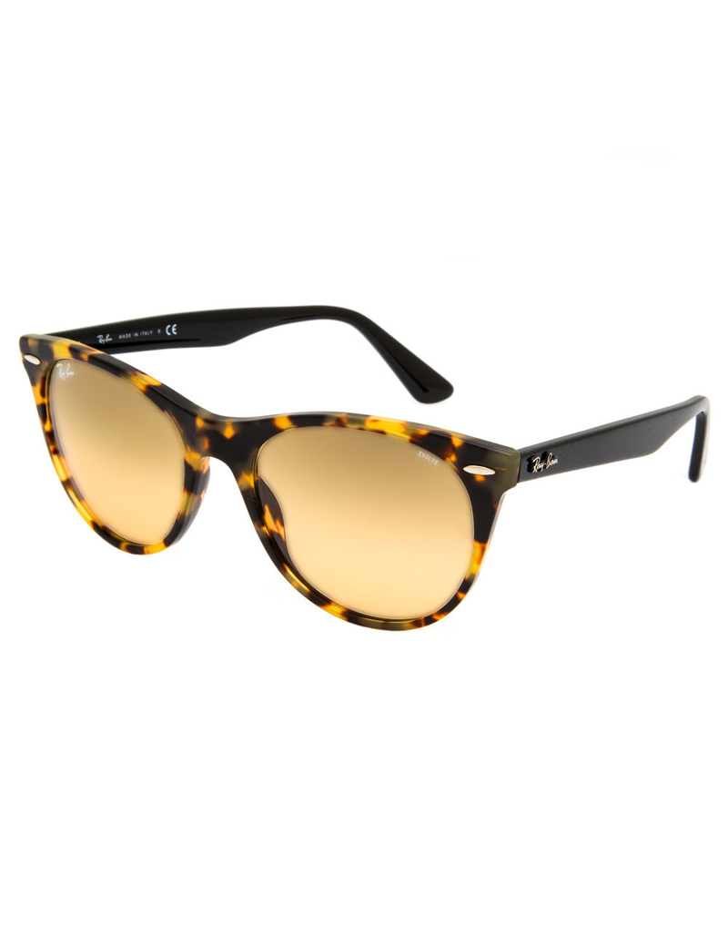 RAY-BAN Wayfarer II Evolve Yellow Havana & Orange Photochromic Polarized Sunglasses image number 0