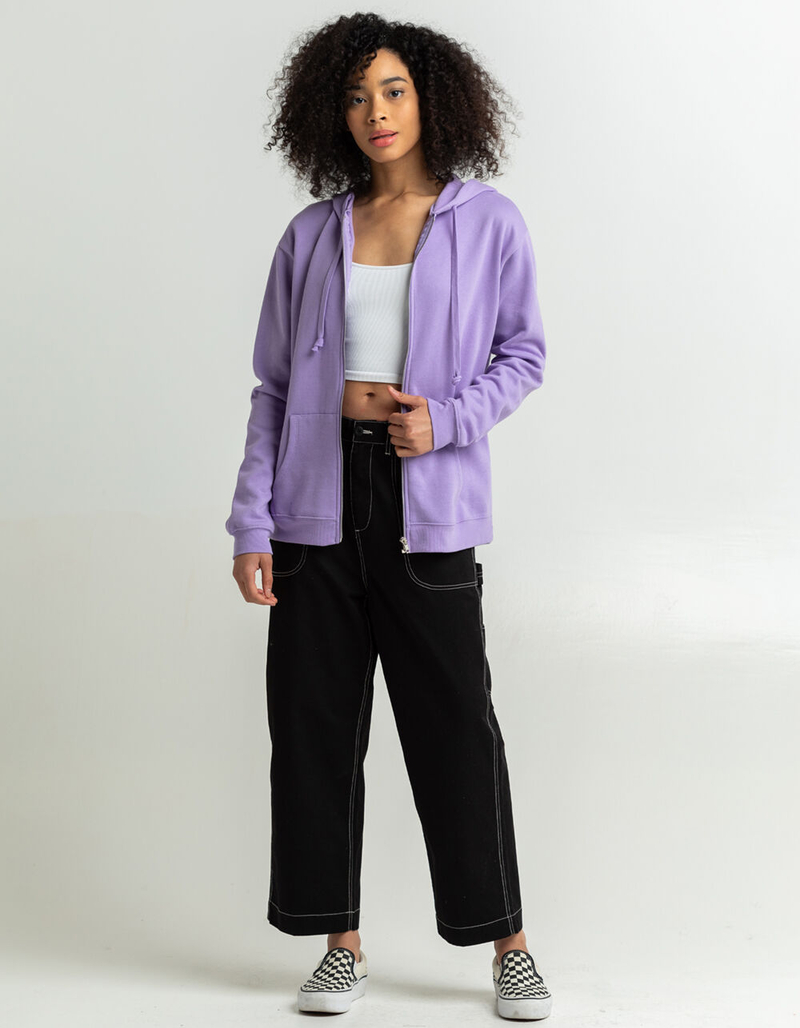 FULL TILT Womens Oversized Zip Up Hoodie image number 3