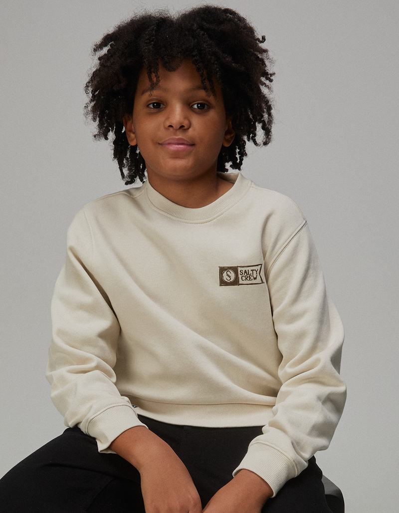 SALTY CREW Sketchy Alpha Boys Crewneck Sweatshirt image number 3