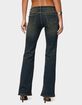 EDIKTED Tez Vintage Washed Low Rise Bootcut Jeans image number 3