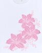 FLOWER Pink Iris Trio Womens Baby Tee image number 3