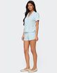 EDIKTED Camden Floral Pointelle Button Up Shirt image number 4