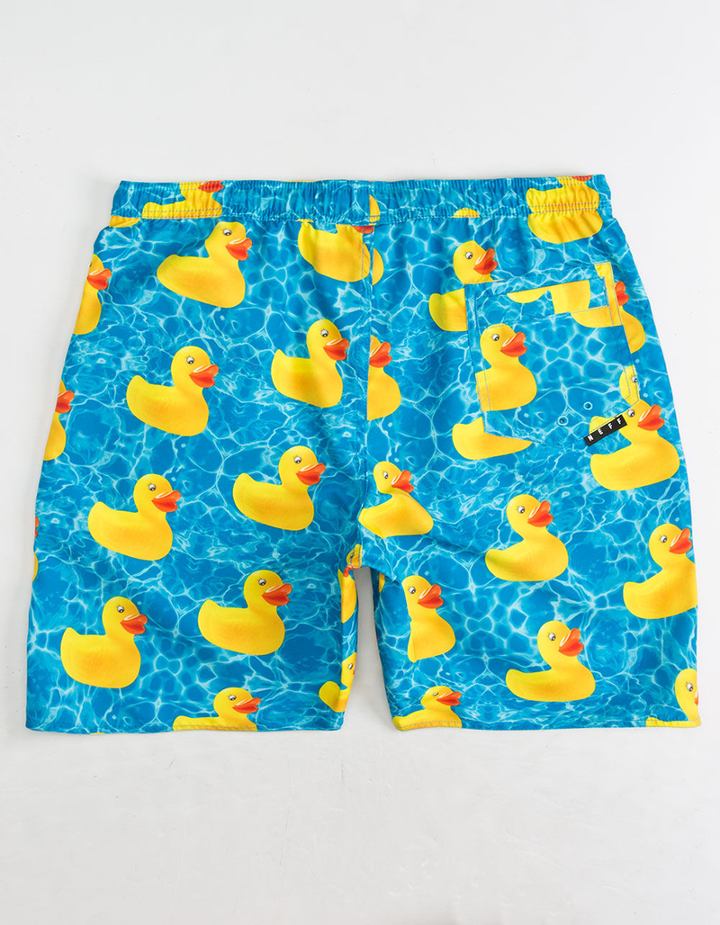 NEFF Ducky Mens Hot Tub Blue Volley Shorts image number 1