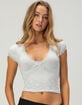 BDG Urban Outfitters Bella Womens Seamless Lace Top image number 1