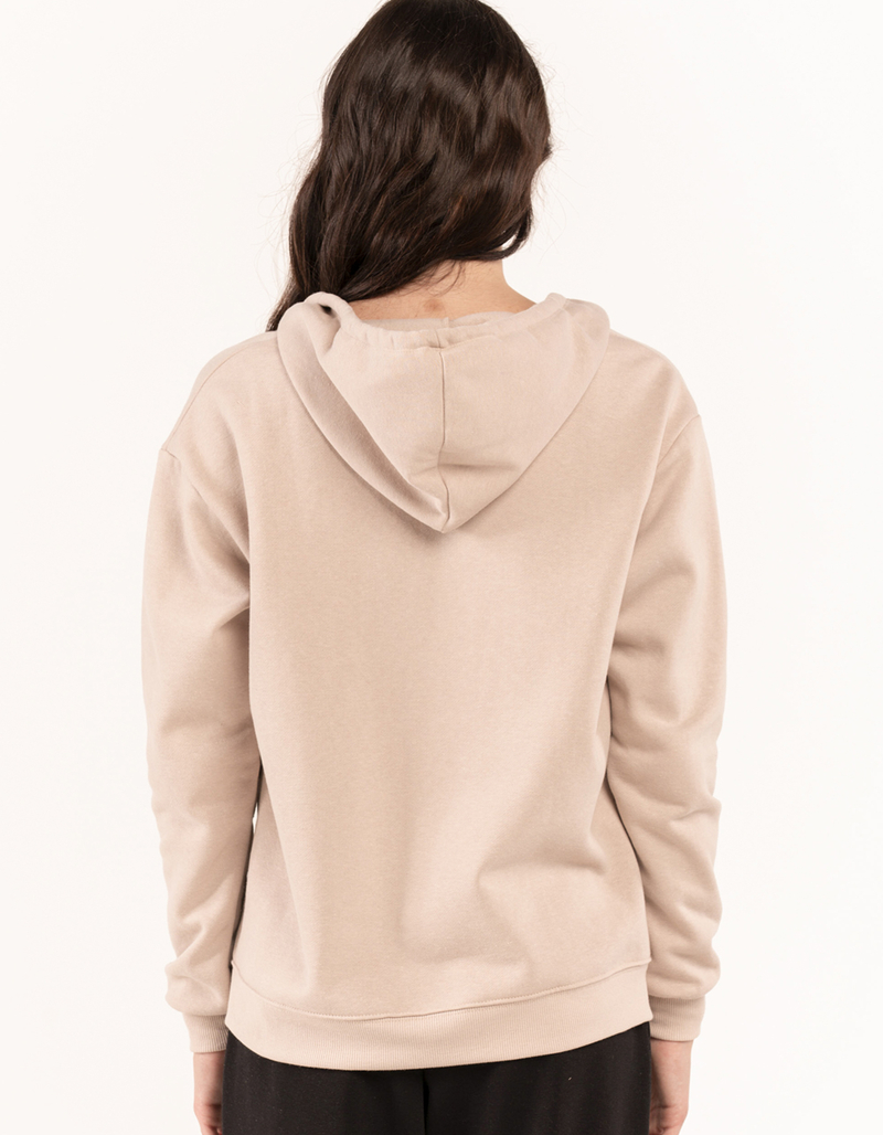 FULL TILT Essentials Womens Oversized Zip-Up Hoodie image number 2
