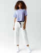 THE NORTH FACE Half Dome Womens Lavender Crop Tee image number 4