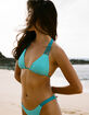 DAMSEL Textured Strappy Triangle Bikini Top image number 5