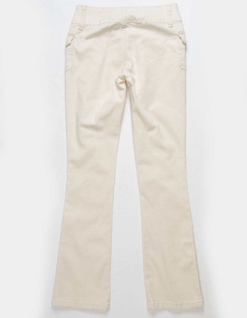 FULL TILT Girls Twill Low Rise Seam Flare Pants image number 2