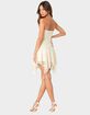 EDIKTED Sandia Asymmetric Lace Mini Dress image number 4