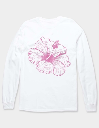 HIBISCUS Outline Unisex Long Sleeve Tee Primary Image