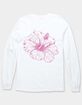 HIBISCUS Outline Unisex Long Sleeve Tee image number 1