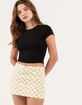 RSQ Womens Checkered Mini Skirt image number 1