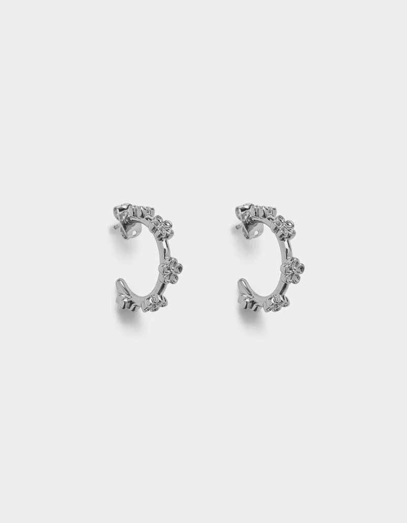 PURA VIDA Bitty Daisy Hoop Earrings image number 0
