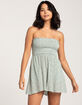 RSQ Womens Strapless Smock Romper image number 1