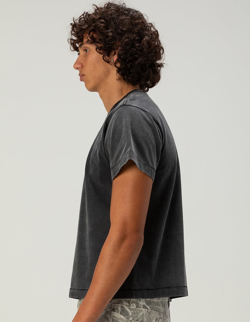 RSQ Mens Washed Shrunken Tee image number 3