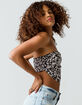SKY AND SPARROW Daisy Hanky Womens Black Tube Top image number 2