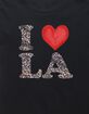 LEOPARD I Heart LA Girls Tee image number 2