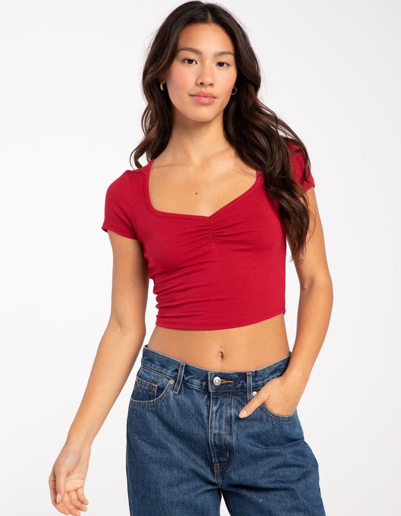 BOZZOLO Sweetheart Neck Womens Tee image number 0