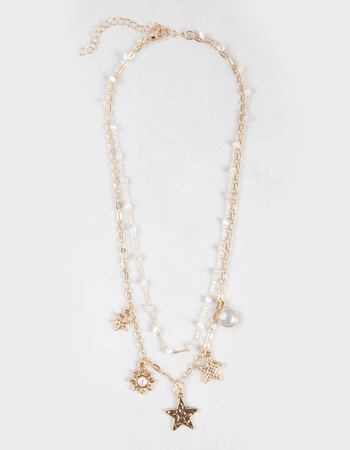 FULL TILT Celestial Star Sun Layered Necklace Primary Image
