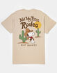 RIOT SOCIETY x Peanuts Snoopy Not My First Rodeo Mens Tee image number 1