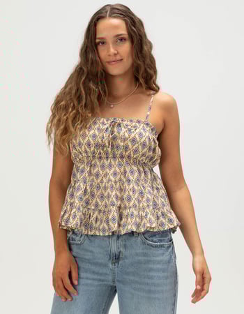PATRONS OF PEACE Womens Sleeveless Top Primary Image