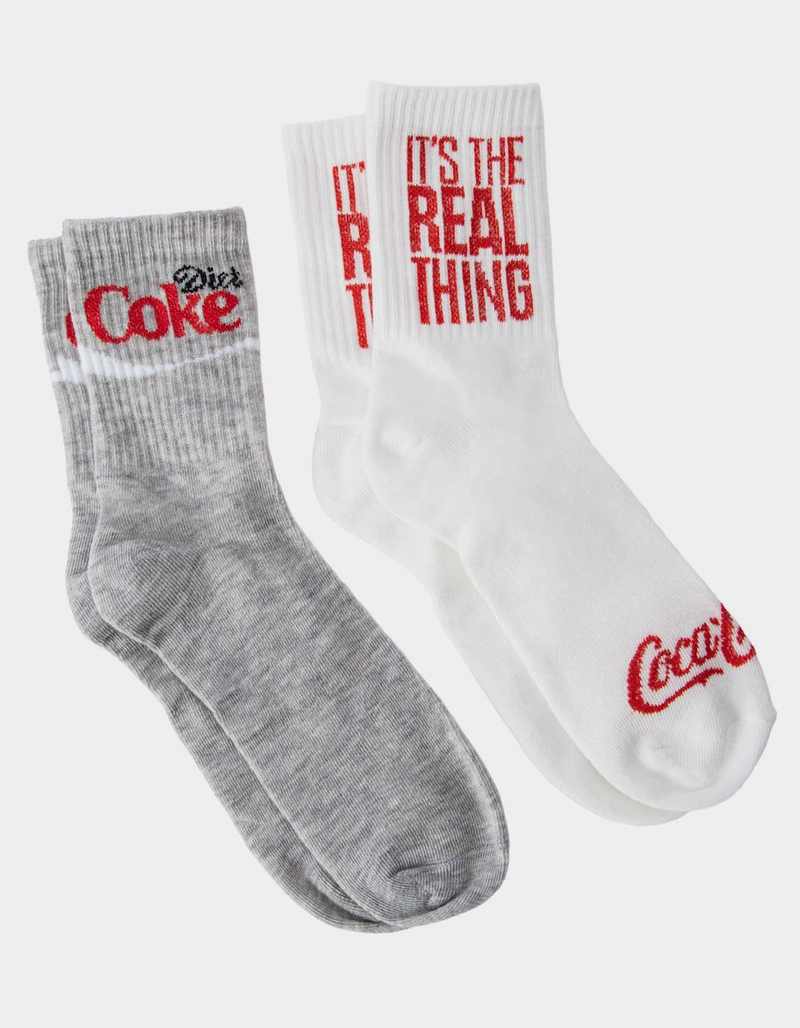 DIET COKE 2 Pack Womens Mid Crew Socks image number 0