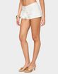 EDIKTED Trisha Tassle Eyelet Shorts image number 2