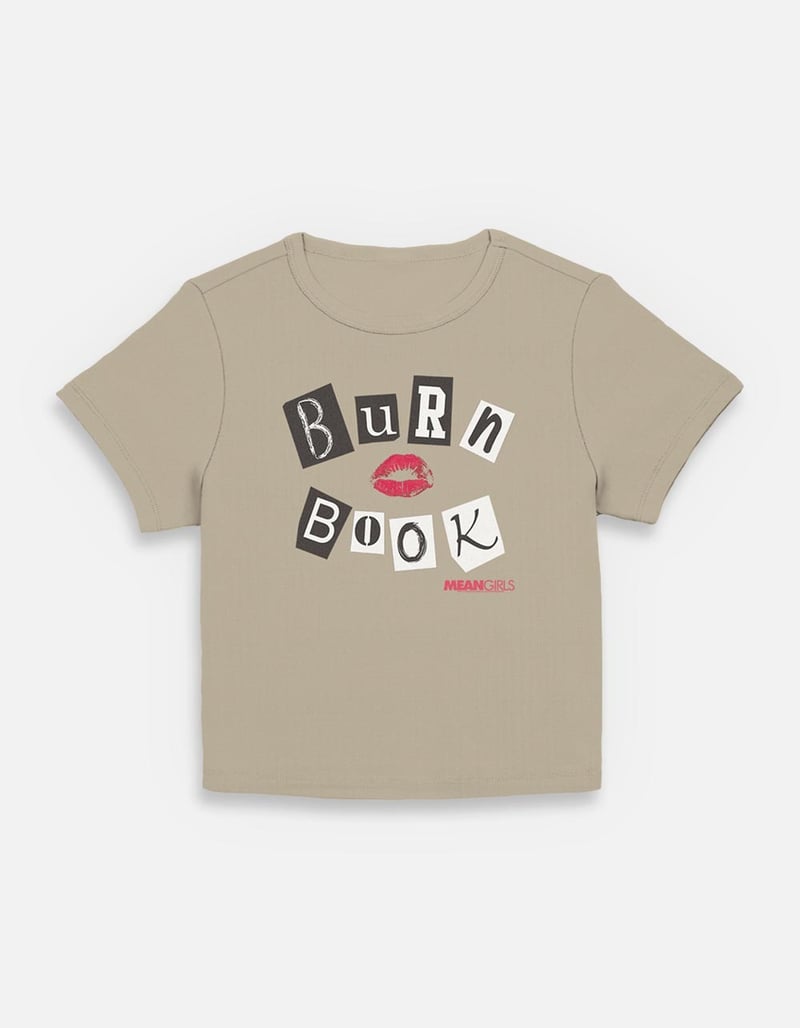 MEAN GIRLS Burn Book Womens Baby Tee image number 0