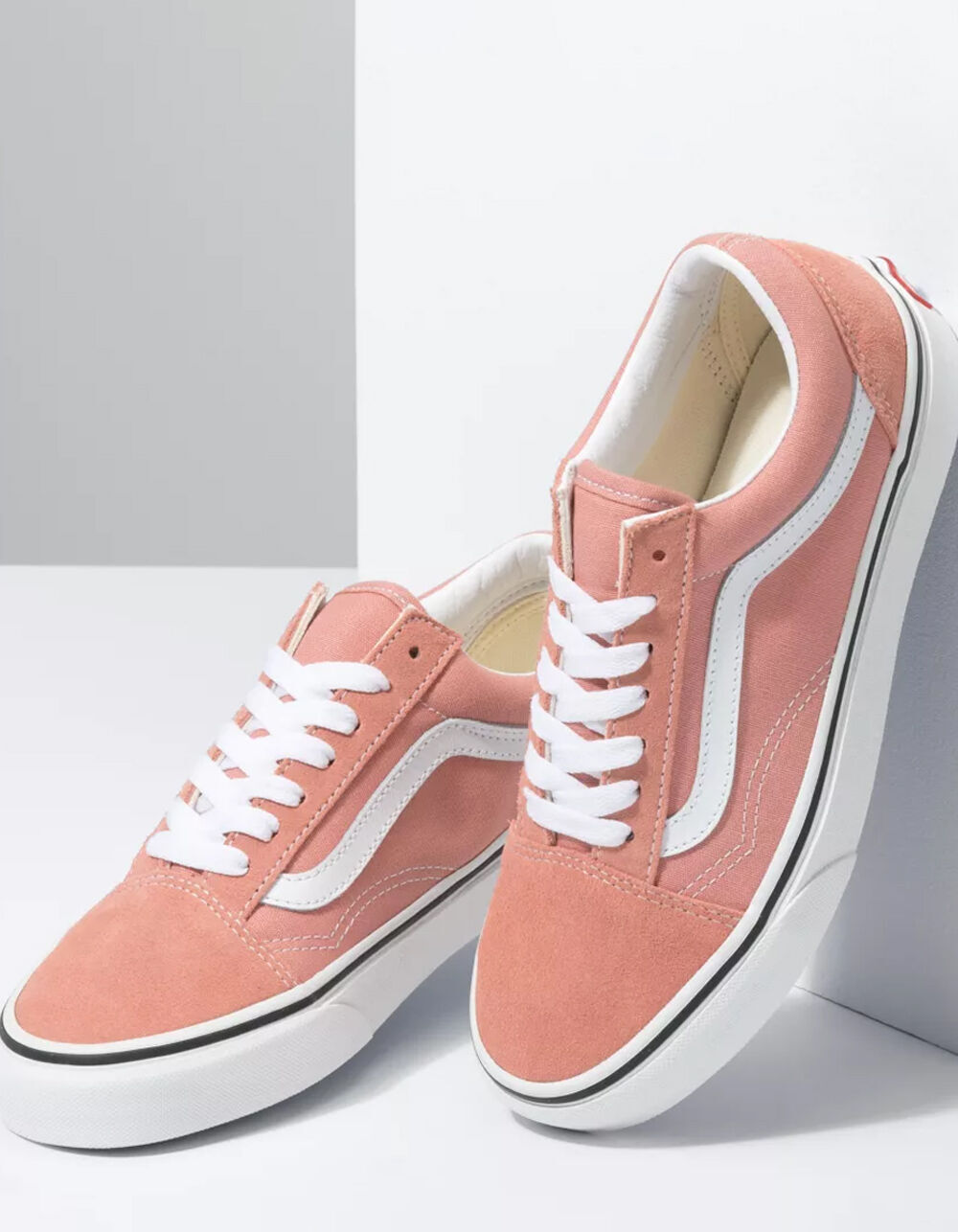 VANS Old Skool Womens Rose Dawn \u0026 White 
