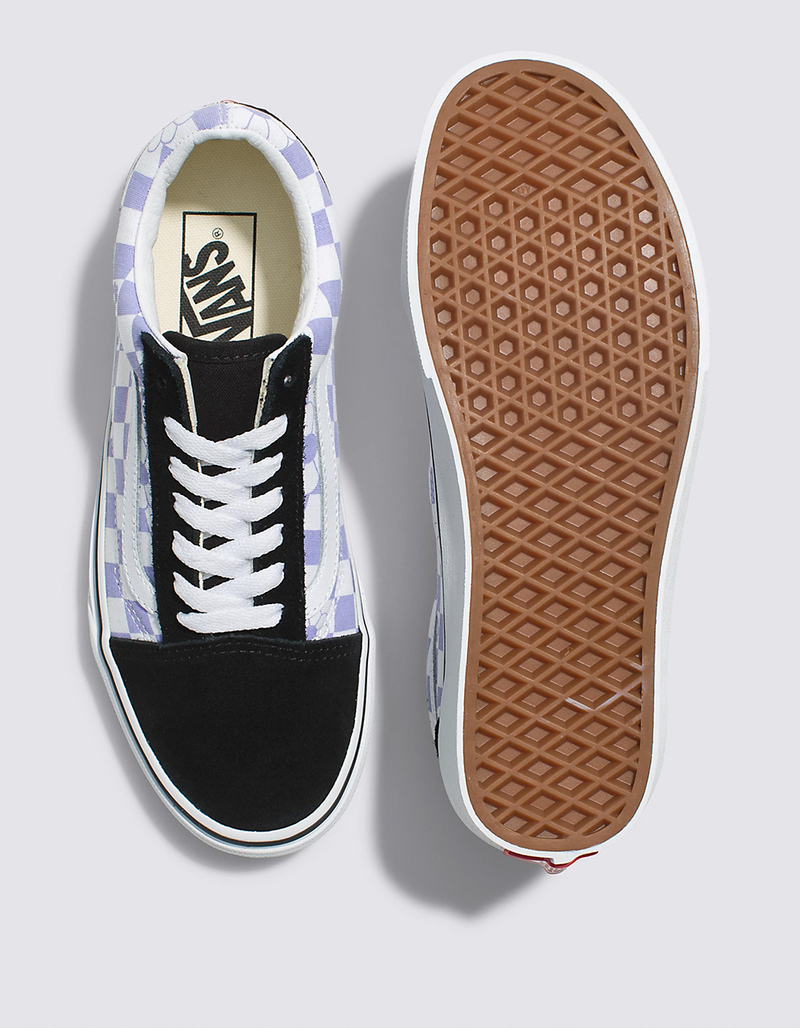 VANS Old Skool Floral Check Womens Shoes image number 2