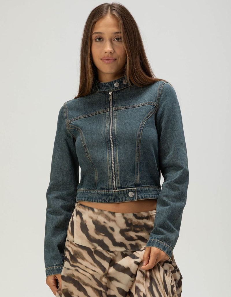 WEST OF MELROSE Womens Denim Jacket image number 1