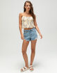 RSQ Womens Floral Bubble Babydoll Top image number 5