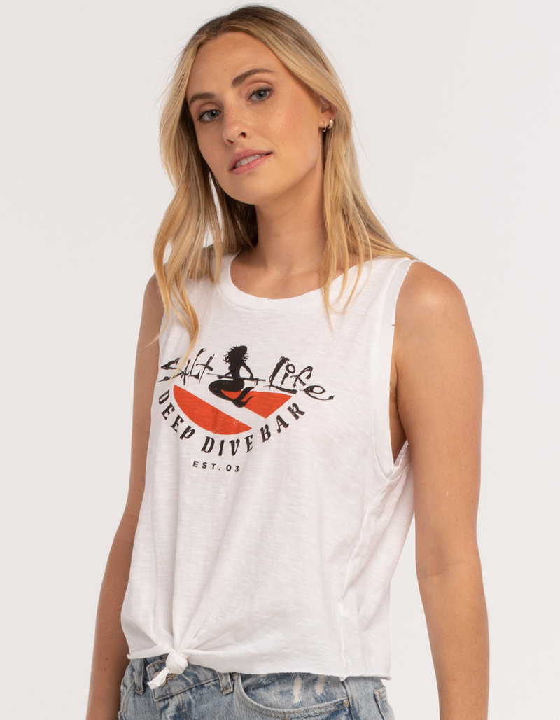 SALT LIFE Deep Dive Womens Muscle Tank Top image number 1