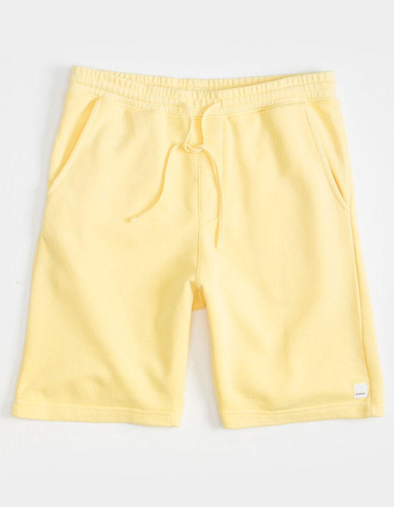 RSQ Fleece Mens Light Yellow Sweat Shorts image number 1