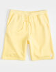 RSQ Fleece Mens Light Yellow Sweat Shorts image number 2