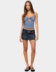 EDIKTED Twist Front Cutout Striped Halter Top image number 4