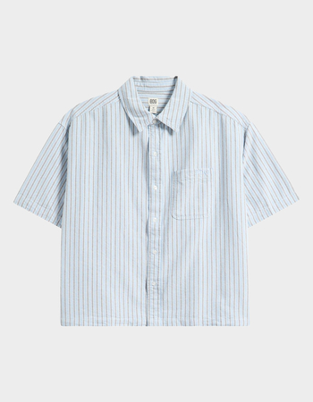 BDG Urban Outfitters Stripe Mens Boxy Button Up Shirt Primary Image