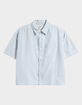 BDG Urban Outfitters Stripe Mens Boxy Button Up Shirt image number 1