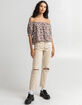 VOLCOM Flower Of The Shoulder Womens Top image number 4