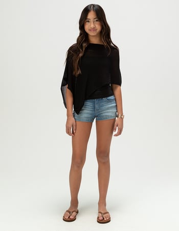 FULL TILT Girls Crop Poncho Alternative Image