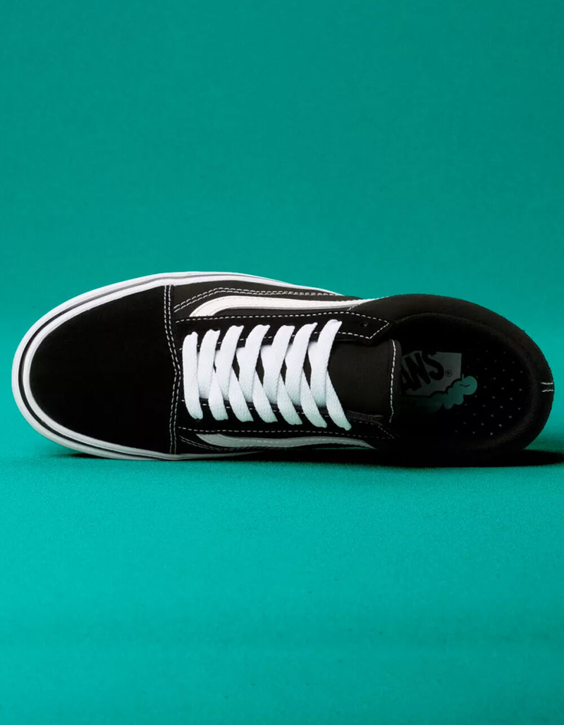 VANS ComfyCush Old Skool Black & True White Shoes image number 2
