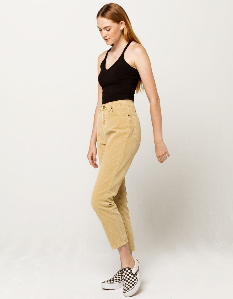 DESTINED V-Neck Black Womens Crop Tank Top image number 3