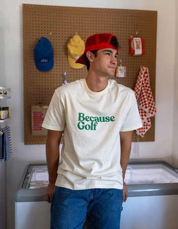 BECAUSE WEEKEND Golf Mens Tee Alternative Image
