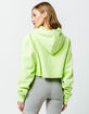 CHAMPION Reverse Weave Lime Womens Crop Hoodie image number 3