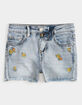 RSQ Floral Embroidery Girls Denim Shorts image number 1