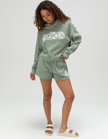 RIOT SOCIETY Hibiscus Womens Hoodie Alternative Image