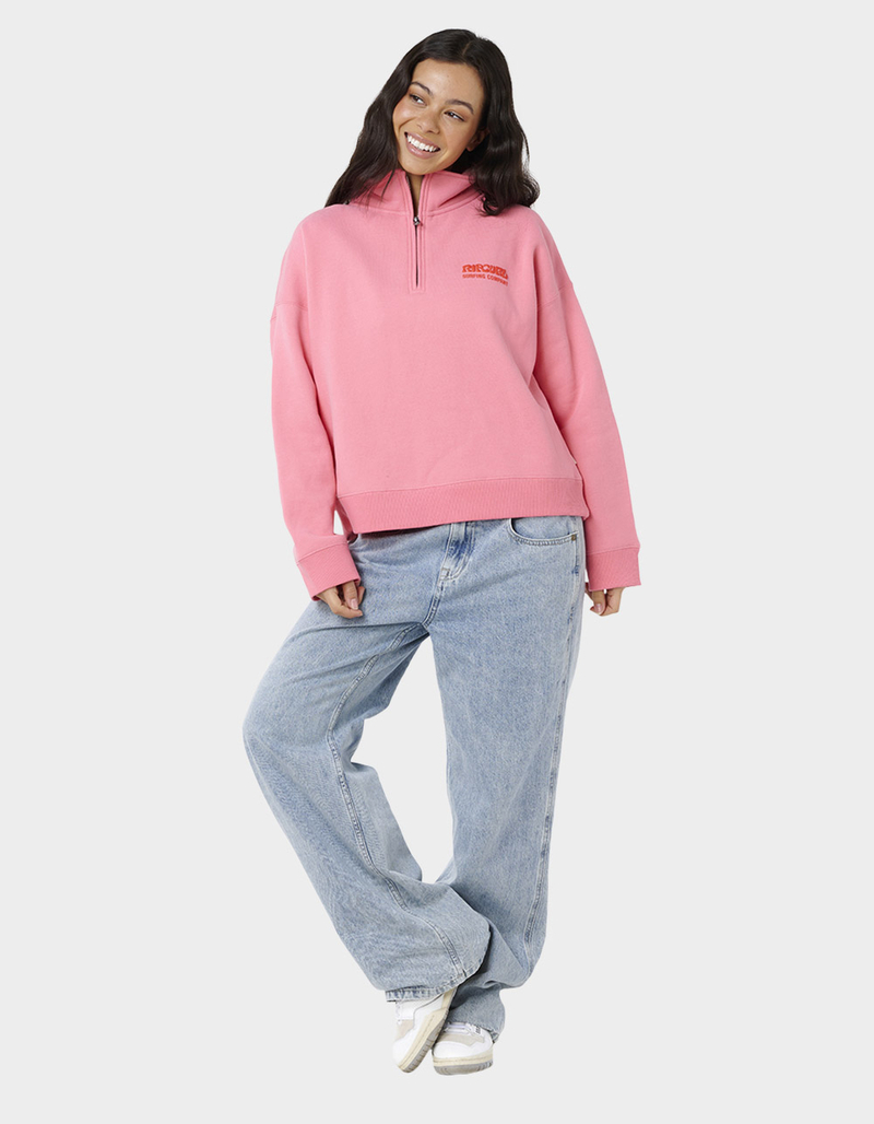 RIP CURL Surf Puff Womens 1/4 Zip Sweatshirt image number 2