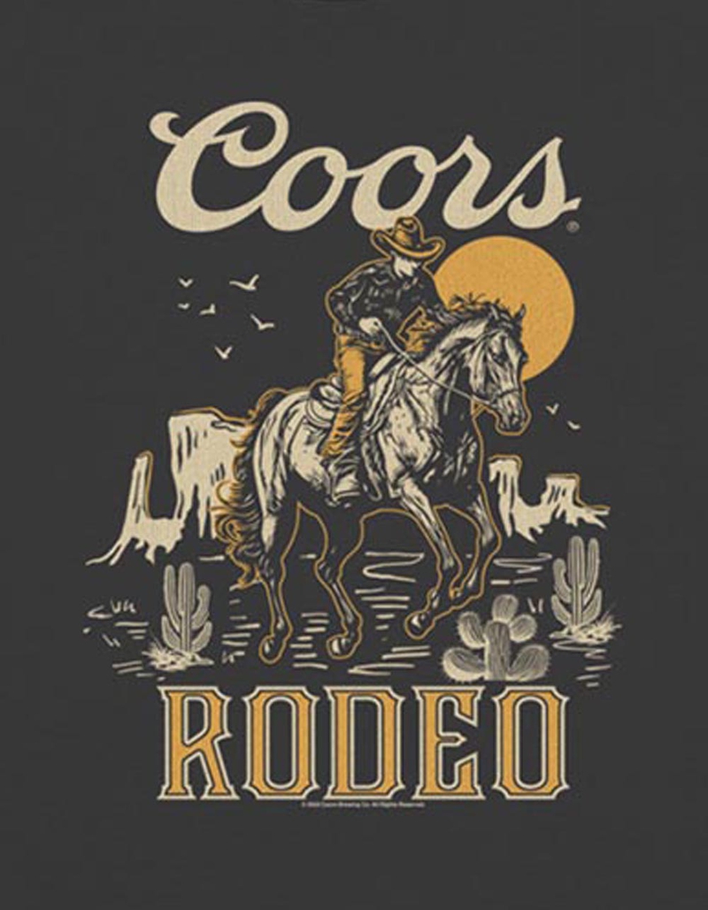 COORS Cowboy Rodeo Womens Baby Tee image number 1