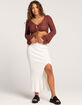 WEST OF MELROSE Womens Crochet Sweater image number 4
