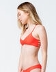 FULL TILT Reversible Coral Bralette Bikini Top image number 1